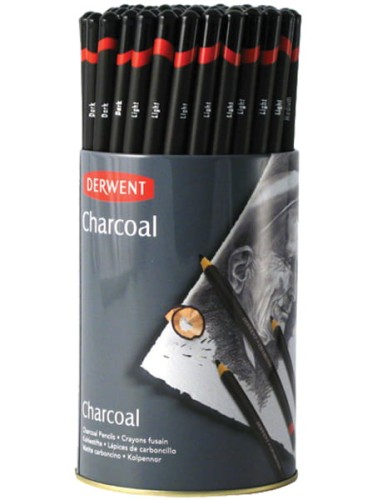 ZESTAW WEGIEL-KREDKA DERWENT TUBA 72 SZT