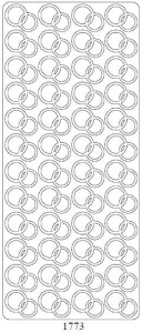 Naklejki MAŁE OBRĄCZKI ZŁOTO 1773