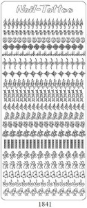 Naklejki NAIL TATOO 2 SREBRO 1841