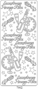 Naklejki SZCZĘŚLIWEGO NR ZŁOTO 7902