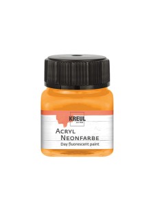 KREUL ACRYL NEON PAINT NEON ORANGE 20 ML JAR 77262