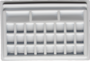 PALETA PLAST. DO AKWARELI 15X22,5CM/27 KOMÓR 07576