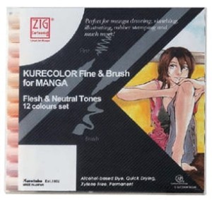 KURETAKE FINE&BRUSH FLESH & NEUTRAL TONES 12SZT. CNKC-2200/12VFN