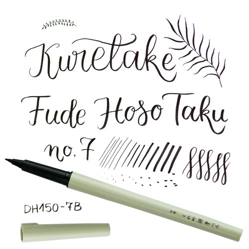 PISAK KURETAKE FUDE HOSO TAKU NO.7 - DH150-7B efekt.jpg