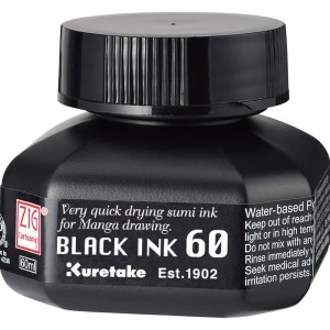 ZIG CARTOONIST BLACK INK 60 - CNCE104-6