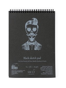 SMLTArt Authentic Black blok A4 na spirali 165g 30ark EB-30TS/BLACK