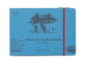 SMLTArt Authentic Watercolor szkicownik z gumką 12ark 280gsm 5AB-12ST
