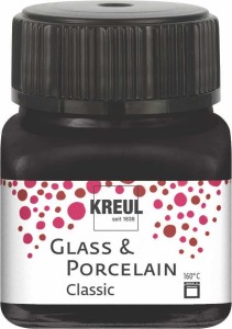 KREUL GLASS & PORCELAIN CLASSIC 16234 BLACK 20ml