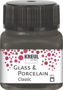 KREUL GLASS & PORCELAIN CLASSIC 16226 DARK BROWN 20ml
