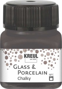 KREUL GLASS & PORCELAIN CHALKY VOLCANIC GRAY 20 ML 16644