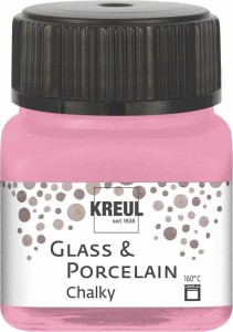 KREUL GLASS & PORCELAIN CHALKY CANDY ROSE 20 ML 16635