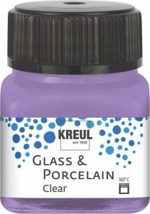KREUL GLASS & PORCELAIN CLEAR LILAC 20 ML 16295