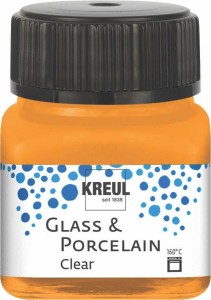 KREUL GLASS & PORCELAIN CLEAR ORANGE 20 ML 16292
