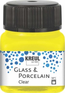 KREUL GLASS & PORCELAIN CLEAR YELLOW 20 ML 16291