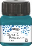 KREUL GLASS & PORCELAIN CLEAR TURQUOISE 20ML 16216
