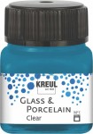KREUL GLASS & PORCELAIN CLEAR CYANEAN BLUE 20ML 16215