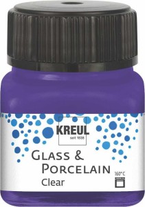 KREUL GLASS & PORCELAIN CLEAR VIOLET 20ML 16211