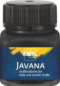 Kreul Javana Farba do tkanin jasnych i ciemnych CZARNA Black 20ml 90961
