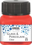 KREUL GLASS & PORCELAIN CLEAR CHERRY RED 20ML 16205