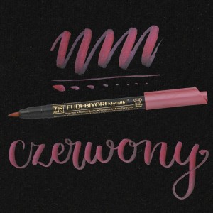 KURETAKE ZIG FUDEBIYORI METALLIC RED