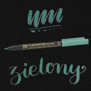 KURETAKE ZIG FUDEBIYORI METALLIC GREEN