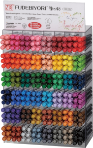 KURETAKE ZIG FUDEBIYORI 288 PCS DISPLAY SET CBK-55N/DP288