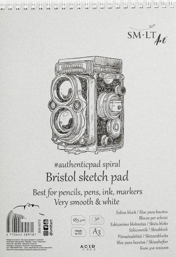SMLTArt Authentic Bristol Blok A3 na spirali 50ark 3EB-50TS.jpg