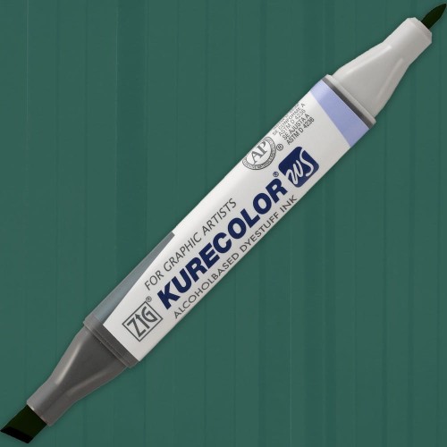 Marker Kurecolor Twin WS 539 MARINE GREEN malowane.jpg