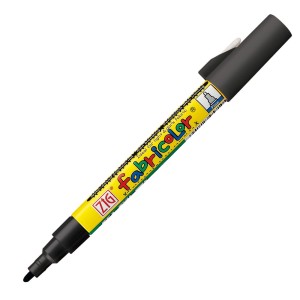 ZIG Fabricolor Marker do tkanin 2mm PFC-20/010 Black Czarny