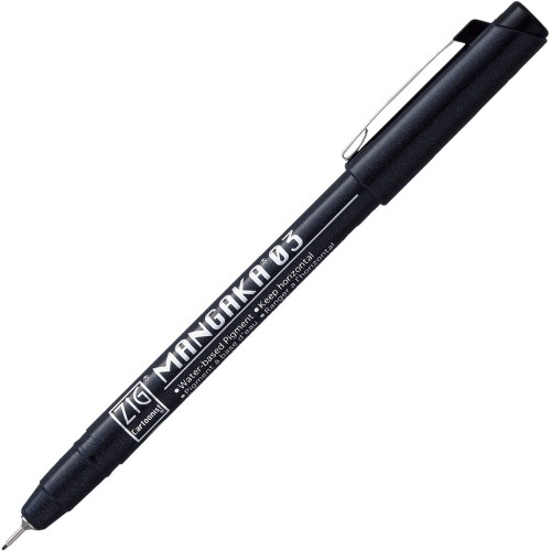 Kuretake Mangaka 03 BLACK CNM-03-010.jpg