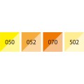 Kuretake Brushables Zestaw 4szt. YELLOW MS-7700-4VYE kolory.jpg