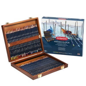 Derwent Watercolour 48 kaseta drewniana 0700758
