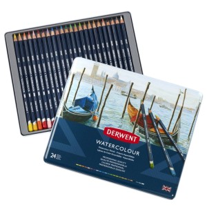 Derwent Watercolour 24 Zestaw kredek akwarelowych 32883