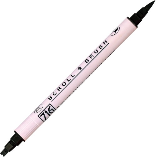 Kuretake ZIG Scroll & Brush 010 PURE BLACK MS-5000-010.jpg