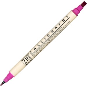 Kuretake Calligraphy 2mm & 5mm 025 PURE PINK MS-3400/025