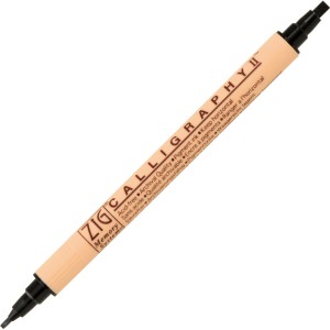 Kuretake ZIG Calligraphy II pigmentowy 2mm & 3,5mm 010 PURE BLACK MS-3500/010