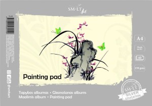 SMLTArt Silver Painting A4 160g 40ark TA-40