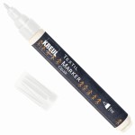 Kreul Textil Marker Opak - Kryjący pisak do tkanin 1-2mm 92781 BIAŁY 