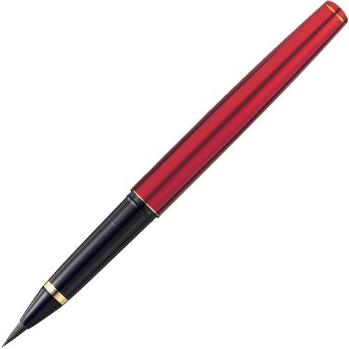Kuretake Mannen Mouhitsu Red Body Brush Pen No.13.jpg