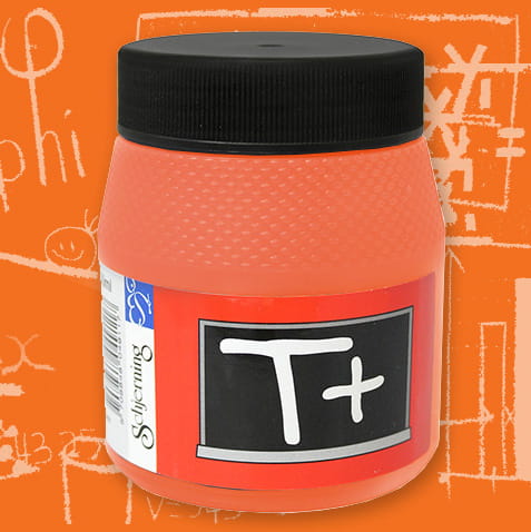 Farba tablicowa Schjerning Blackboard 250ml 6110 ORANGE opakowanie z tłem kreda.jpg