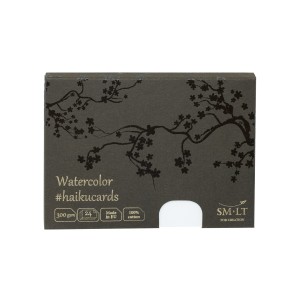 Haiku Cards Watercolor 100%bawełny 147x106mm 24karty 300gsm C-24(300) SMLTArt