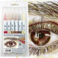Kuretake ZIG Clean Color Real Brush 6kolorów Portrait Colors II  RB-6000AT6VE opakowanie oko.jpg