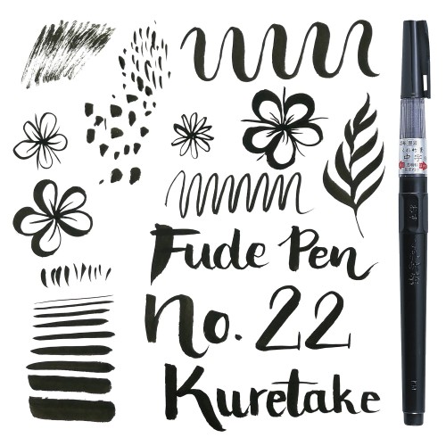 Kuretake ZIG Fude Pen No.22 - DM150-22B pisk i rysowanie, pisanie 1500pxl.jpg