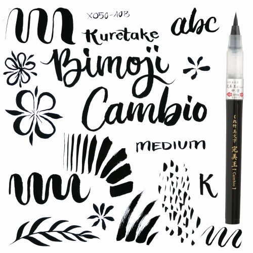 Kuretake Bimoji Cambio Medium XO50-10B wzornik.jpg