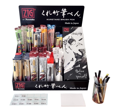 KURETAKE FUDEPEN 120PC DISPLAY SET  BP-21-DP120 zdjęcie zestaw.jpg