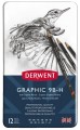 Derwent Graphic Komplet ołówków H-9B 12ołówków  34215 przód kasetki.JPG