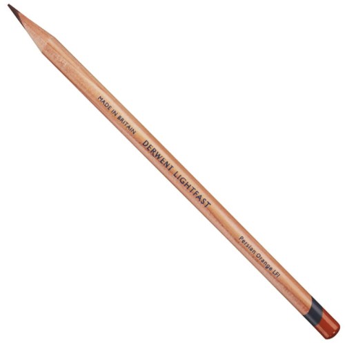 Derwent Lightfast kredka artystyczna 1153 PERSIAN ORANGE 2305746 kredka ukos.JPG