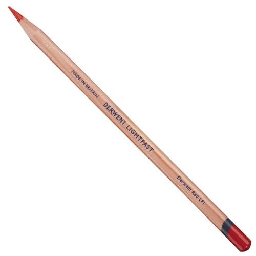 Derwent Lightfast kredka artystyczna 0736 DERWENT RED 2305704 kredka ukos.JPG