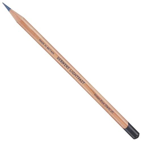 Derwent Lightfast kredka artystyczna 0972 OCEAN BLUE (DARK) 2305728 kredka ukos.JPG