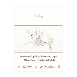 BLOK WATERCOLOR A4  400G 10ARK AS-10(400)/PRO/FSC 100% COTTON